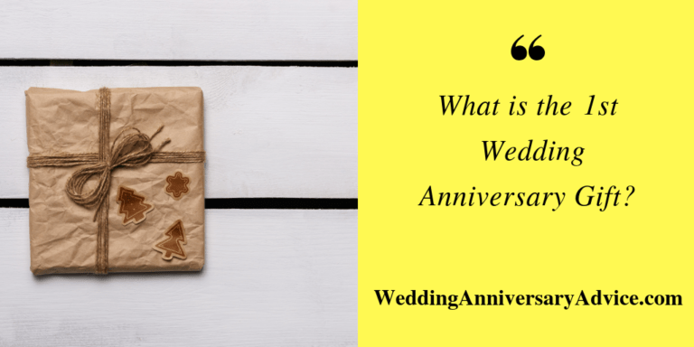 what is the 1st wedding anniversary gift