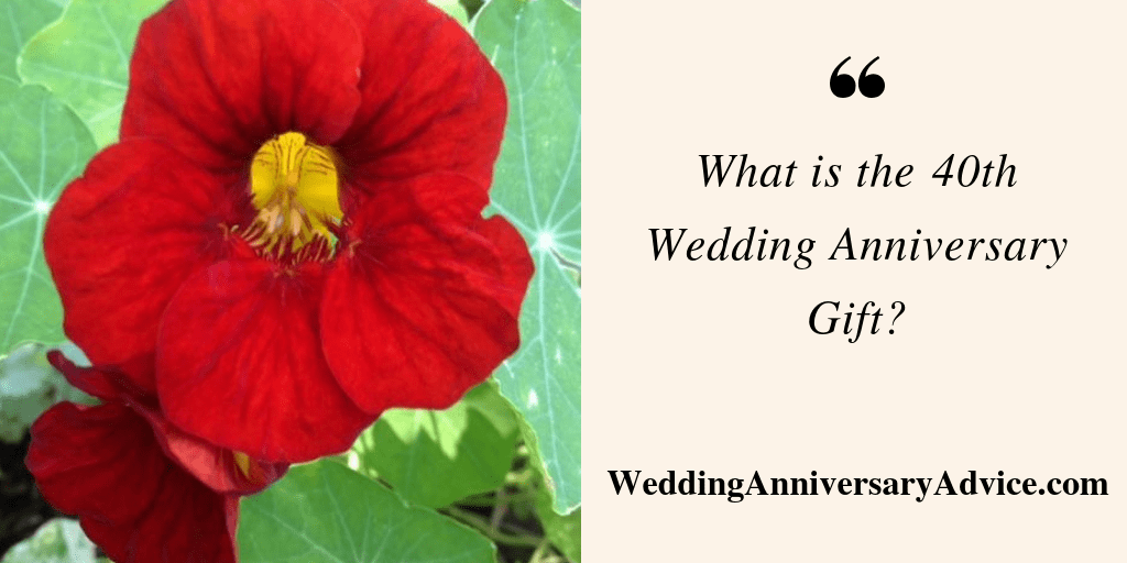 what is the 40th wedding anniversary