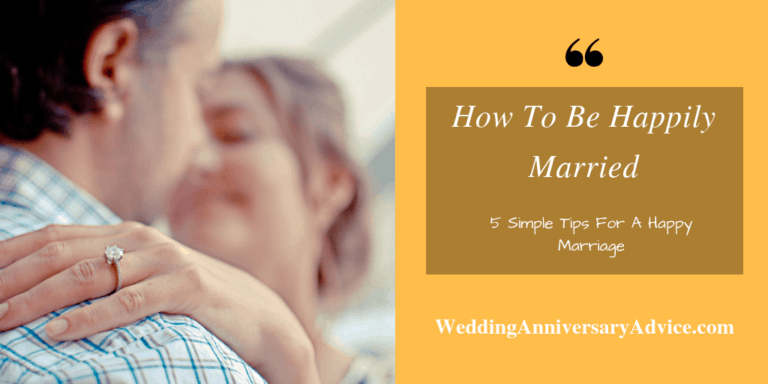 How To Be Happily Married tips