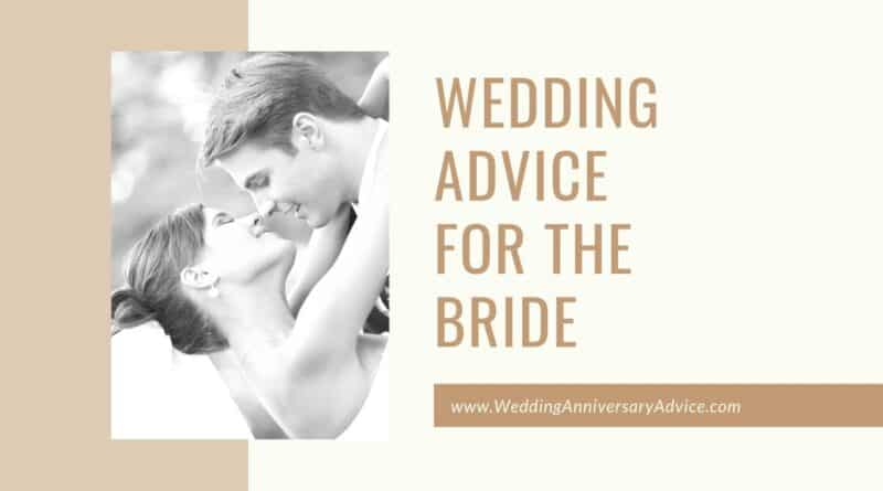Marriage advice for bride