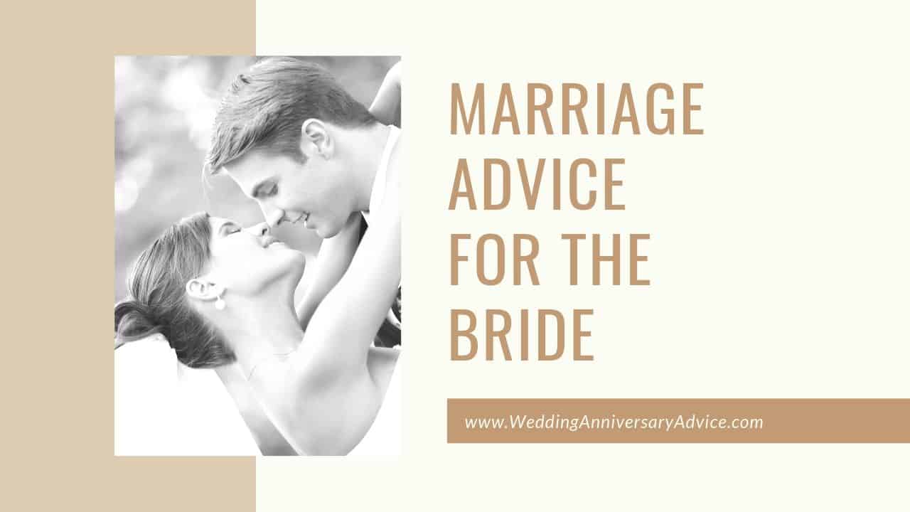 marriage advice for the bride