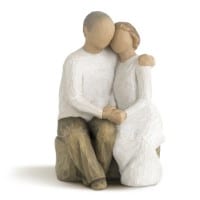 wedding anniversary gift for a couple - a wooden couple figurine